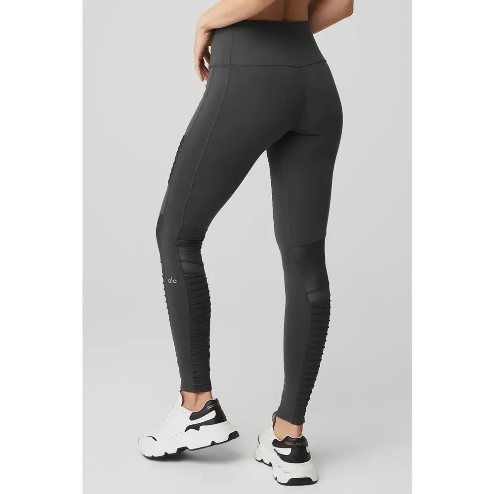 Alo Yoga Women’s XS Moto Leggings Gym Athleisure Stretchy Travel Gorpcore